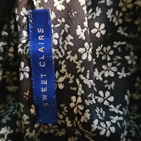 SWEET CLAIRE, 1X, Black, Floral Print,  Dress - Picture 6 of 6